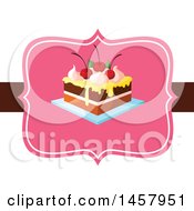 Clipart Of A Cake Design Royalty Free Vector Illustration
