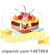 Clipart Of A Cake Design Royalty Free Vector Illustration