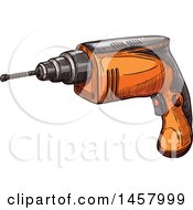 Poster, Art Print Of Sketched Power Drill