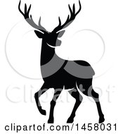 Poster, Art Print Of Black And White Alert Buck Deer