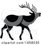 Poster, Art Print Of Black And White Elk