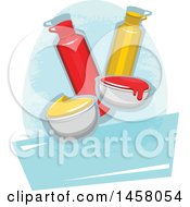 Poster, Art Print Of Ketchup And Mustard Design