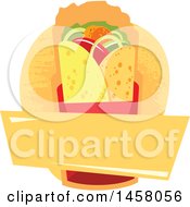 Clipart Of A Wrap Design Royalty Free Vector Illustration