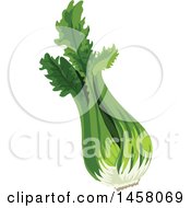 Clipart Of Celery Royalty Free Vector Illustration