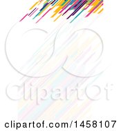 Poster, Art Print Of Colorful And Faded Lines Letterhead Background