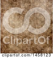 Poster, Art Print Of Background Pattern Of Aged Damask Wallpaper