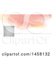 Clipart Of A Watercolor And Connected Dots Social Media Cover Banner Design Element Royalty Free Vector Illustration by KJ Pargeter