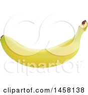 Clipart Of A 3d Banana Royalty Free Vector Illustration
