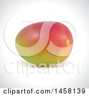 Clipart Of A 3d Mango Fruit On A Shaded Background Royalty Free Vector Illustration