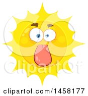 Poster, Art Print Of Sun Mascot Sticking His Tongue Out