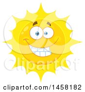 Poster, Art Print Of Grinning Sun Mascot