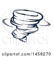Poster, Art Print Of Black And White Spinning Tornado Twister