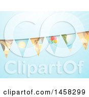 Poster, Art Print Of Bunting Banner With Summer Scene Flags