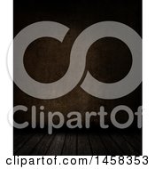 Clipart Of A 3d Dark Room Background Royalty Free Illustration