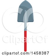 Clipart Of A Fireman Shovel Royalty Free Vector Illustration