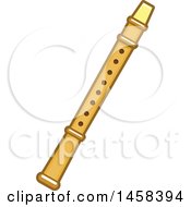 Clipart Of A Recorder Instrument Royalty Free Vector Illustration