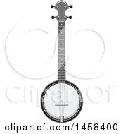 Clipart Of A Banjo Instrument Royalty Free Vector Illustration