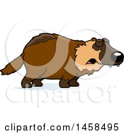 Clipart Of A Howling Wolverine Royalty Free Vector Illustration by Cory Thoman