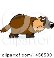 Clipart Of A Sad Or Depressed Wolverine Royalty Free Vector Illustration by Cory Thoman