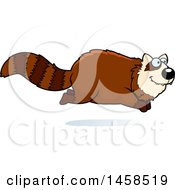 Clipart Of A Happy Red Panda Running Royalty Free Vector Illustration