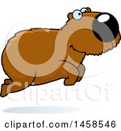 Happy Capybara Jumping