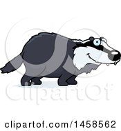 Clipart Of A Happy Badger Smiling Royalty Free Vector Illustration