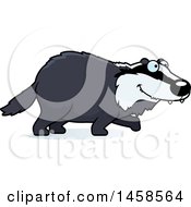 Poster, Art Print Of Happy Badger Walking