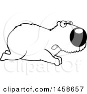 Outlined Mad Capybara Running