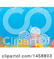 Poster, Art Print Of Backdrop Of A Colorful Coral Reef In The Ocean