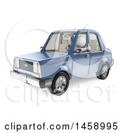 Clipart Of A 3d White Man Giving A Thumb Up And Driving A Car On A White Background Royalty Free Illustration