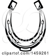 Poster, Art Print Of Horseshoe In Black And White