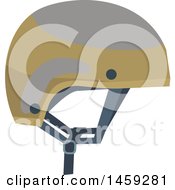 Clipart Of A Military Helmet Royalty Free Vector Illustration