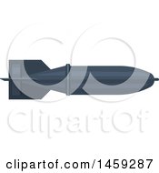 Clipart Of A Military Missile Royalty Free Vector Illustration