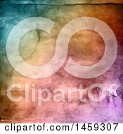 Clipart Of A Rainbow Colored Watercolor Texture Royalty Free Illustration