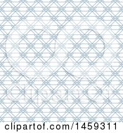 Clipart Of A Blue Background Pattern Royalty Free Vector Illustration