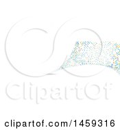 Clipart Of A Halftone Dot Social Media Cover Banner Design Element Royalty Free Vector Illustration
