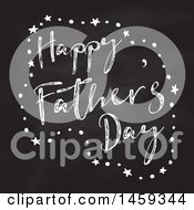 Poster, Art Print Of Happy Fathers Day Chalk And Blackboard Design