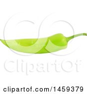Clipart Of A 3d Green Pepper Royalty Free Vector Illustration by cidepix