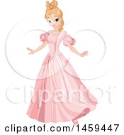 Poster, Art Print Of Pretty Princess Twirling In A Pink Dress