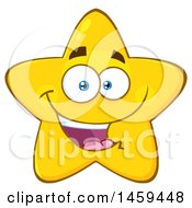 Poster, Art Print Of Cartoon Happy Star Mascot Character