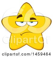 Poster, Art Print Of Cartoon Annoyed Star Mascot Character