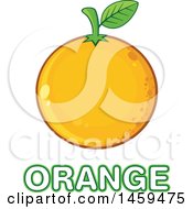 Poster, Art Print Of Navel Orange Fruit Over Text