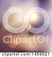 Clipart Of A Background Of Lights And Flares Royalty Free Vector Illustration