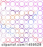 Poster, Art Print Of Background Of Colorful Watercolor Circles On White