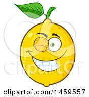 Poster, Art Print Of Winking Lemon Mascot Character