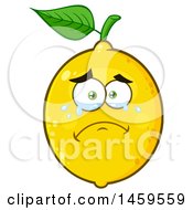 Poster, Art Print Of Crying Lemon Mascot Character
