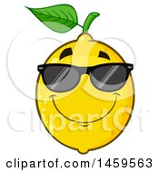 Poster, Art Print Of Cool Lemon Mascot Character Wearing Sunglasses