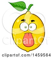 Poster, Art Print Of Lemon Mascot Character Sticking Its Tongue Out