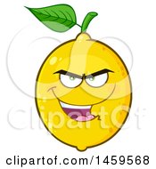 Clipart Of A Bully Lemon Mascot Character Royalty Free Vector Illustration by Hit Toon