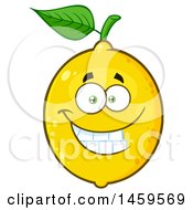 Clipart Of A Happy Lemon Mascot Character Royalty Free Vector Illustration by Hit Toon